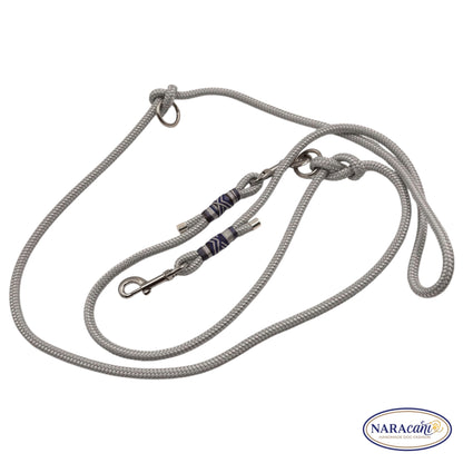 Sparset Strass Grau Silbergrau, Halsband und Multifunktionsleine im Set