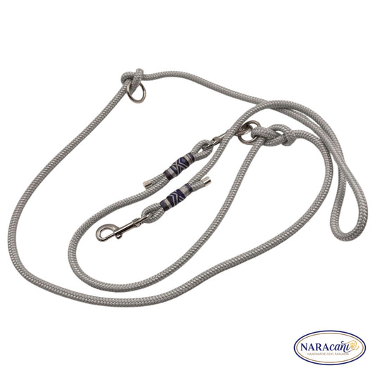 Sparset Strass Grau Silbergrau, Halsband und Multifunktionsleine im Set