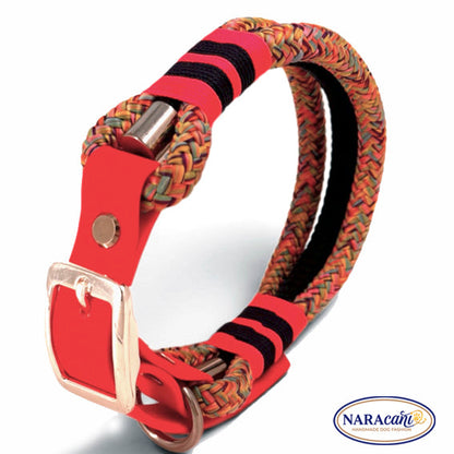 Paracord-Halsband Rainbow Detail Schnalle und Takelung – Teil des Sets – NARAcani