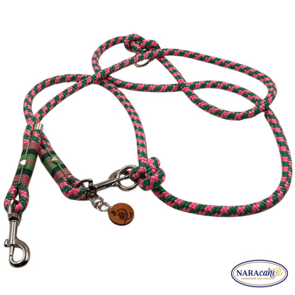 Sparset Multifunktionsleine Neon-Rosa Ice-Minz NARAcani