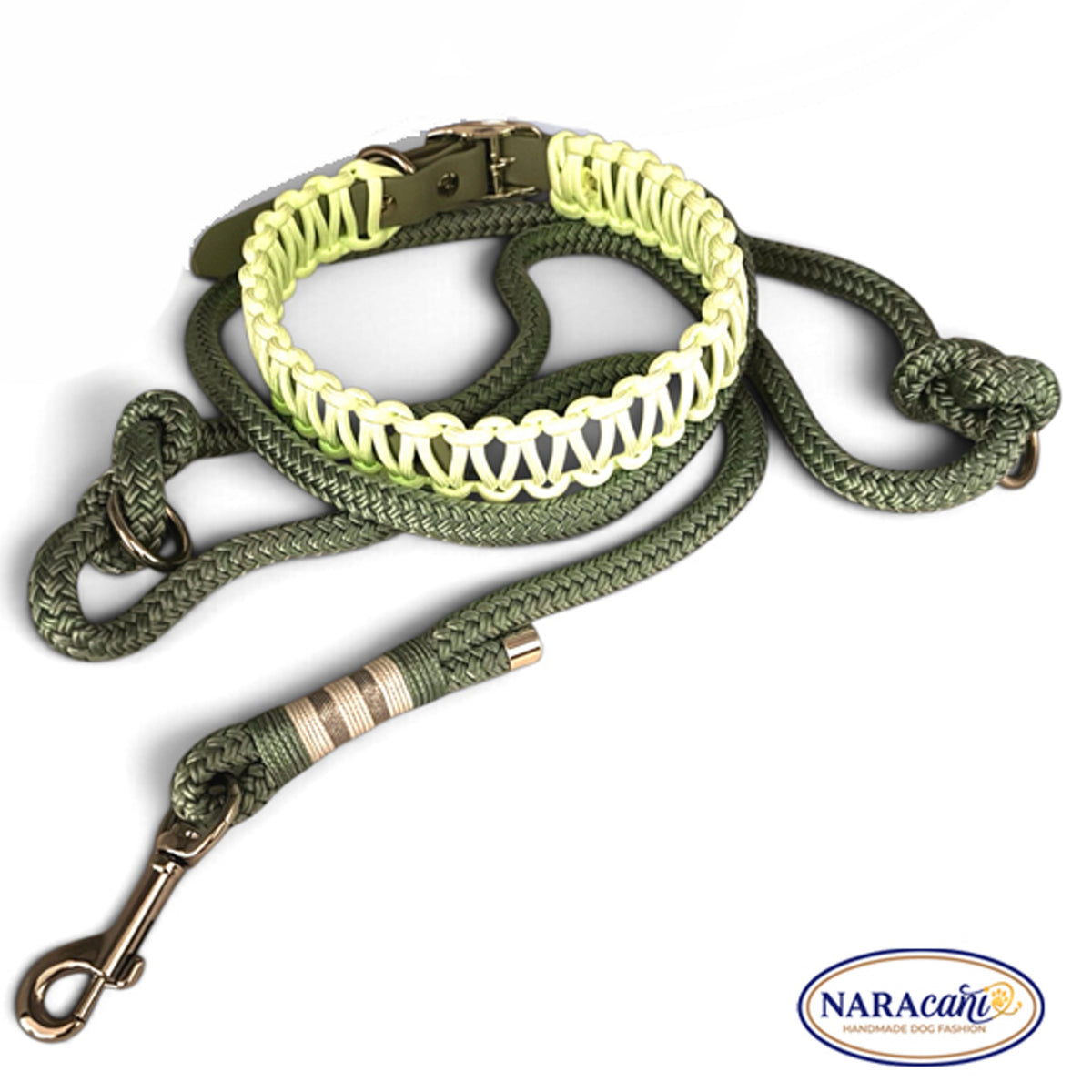 Salbeigrünes Paracord-Tau der Multifunktionsleine Seegras im Materialdetail